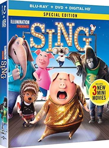 Sing (Blu-ray + DVD + Digital HD)【北米版】(中古品)