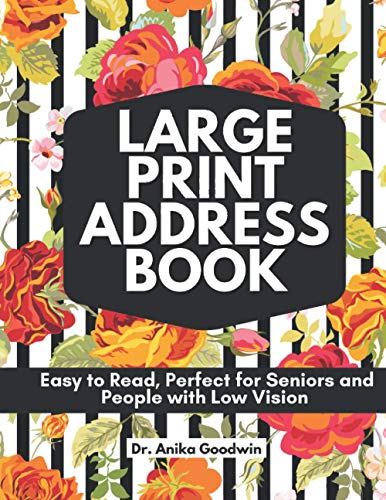 Large Print Address Book: Easy to Read%ｶﾝﾏ% Perfect for Seniors and People With Low Vision(中古品)