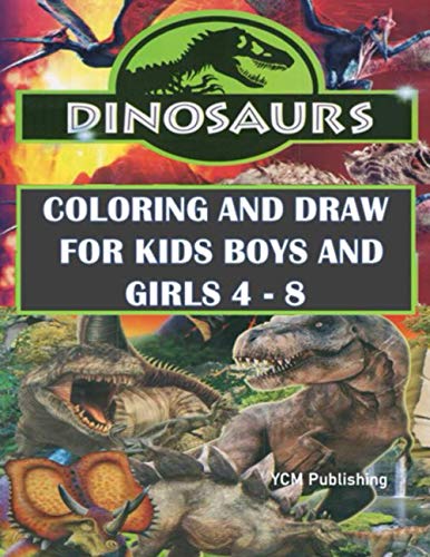 Dinosaurs Coloring and Draw for kids boys and girls 4 - 8(中古品)