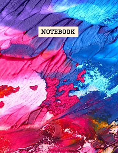 Notebook: Vibrant Multicolor Composition Notebook - College Ruled 110 pages - [ Large 8.5 x 11 ](中古品)