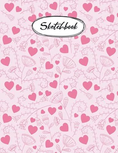 Sketchbook: Heart Sketch Pad for Kids for Drawing%ｶﾝﾏ% Doodling and Sketching (Sketchbook for Kids)(中古品)