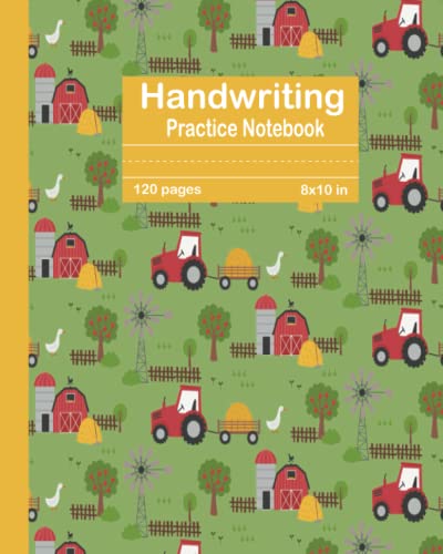 Handwriting Practice Notebook: Dotted Line Composition Notebook for kids K-2(中古品)
