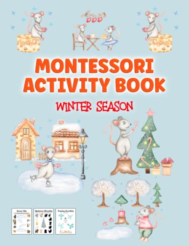 Montessori Activity Book: Winter Season Montessori Workbook for Kindergarten and Preschool Kids(中古品)