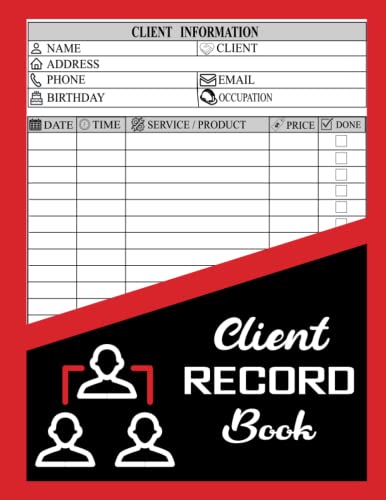 Client Record Book: Client Log Book for Small Business(中古品)